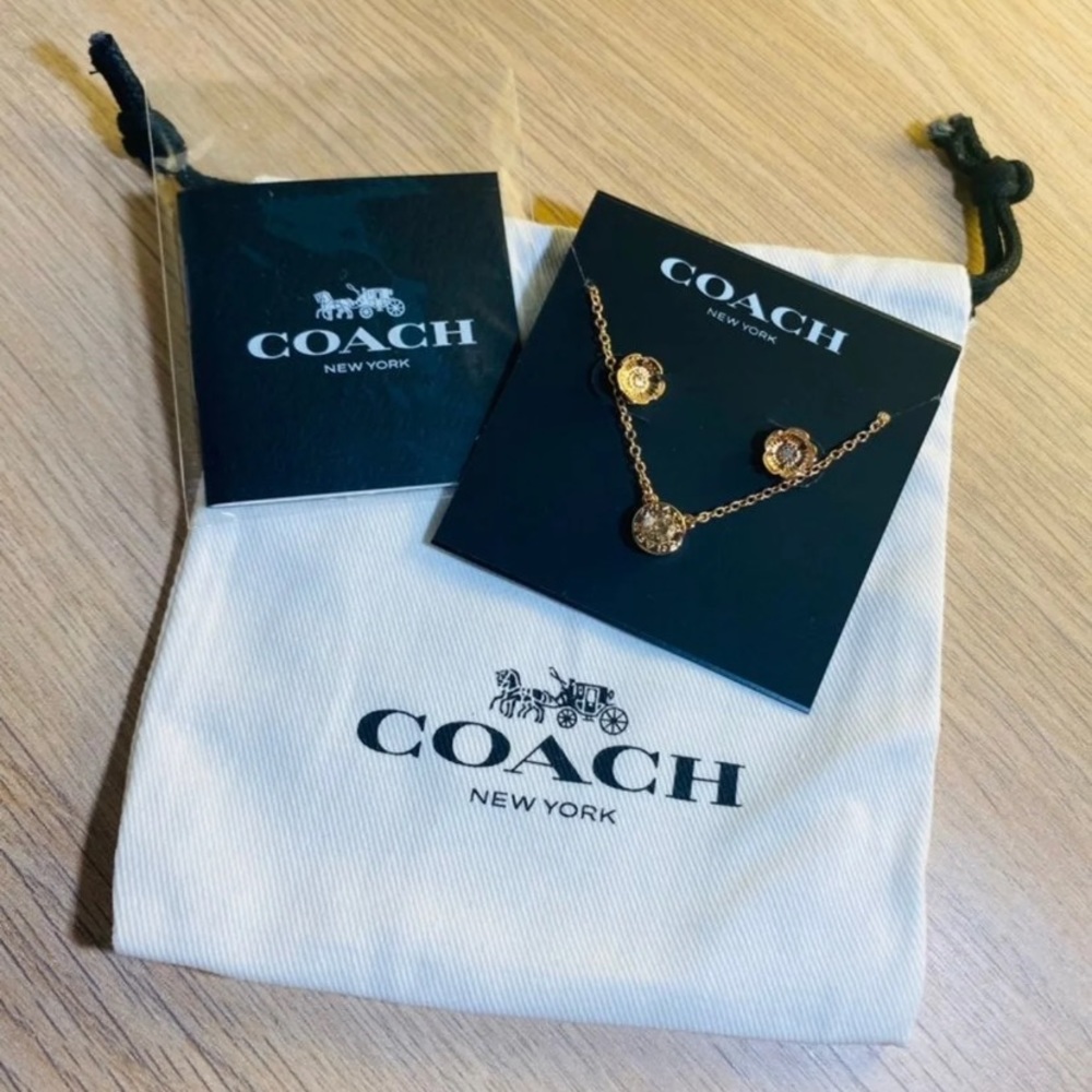 COACH Necklace and Earrings